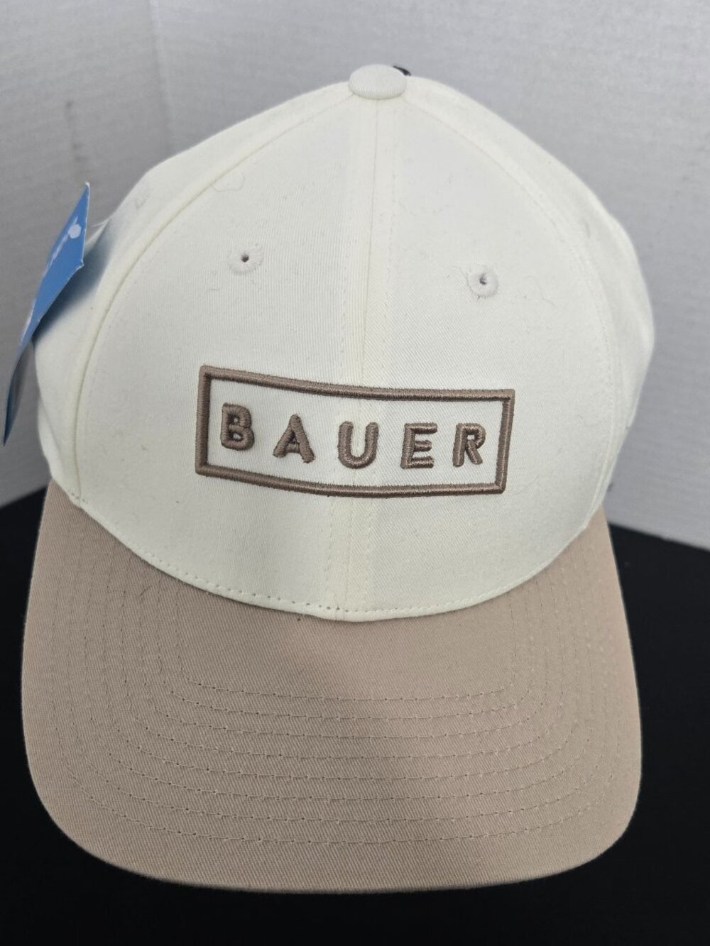 Bauer Two-Tone Snapback Hat NWT | Cream & Tan Adjustable Cap